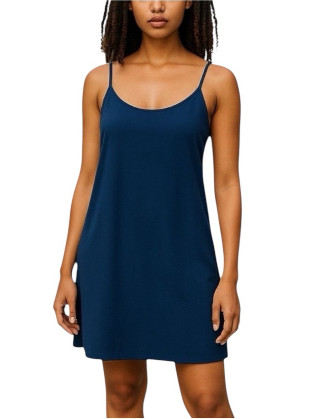 Nanette Lepore Blue Slip Dress Size 14 Casual Feminine Boho